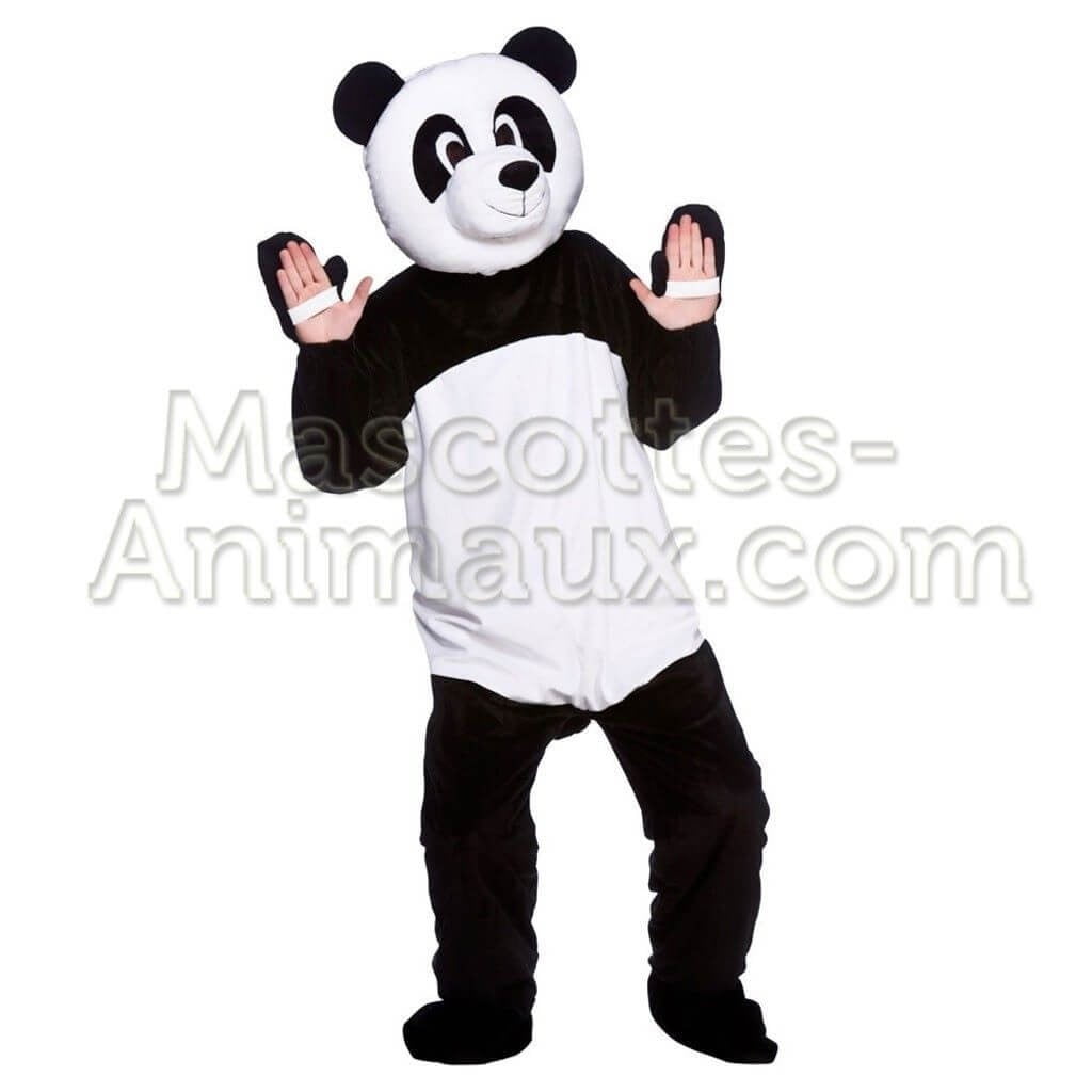 Achat mascotte panda pas chère. Déguisement mascotte panda. Mascotte discount panda.