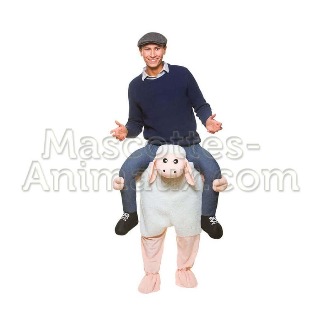 Achat riding mascotte mouton blanc pas chère. Déguisement riding mascotte mouton blanc. Riding Mascotte discount mouton.