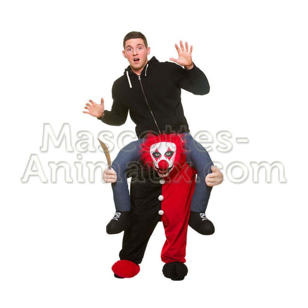 Achat riding mascotte clown maléfique pas chère. Déguisement riding mascotte clown maléfique. Riding Mascotte discount clown.