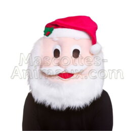 achat tête mascotte père Noël pas chère. Déguisement tête mascotte père Noël.  Tête mascotte discount père Noël.