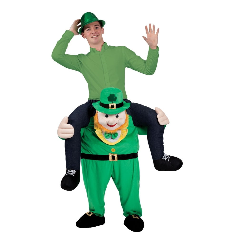 Déguisement mascotte riding leprechaun irlandais