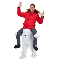 déguisement mascotte ours polaire riding
