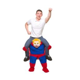 déguisement mascotte superman super héro riding