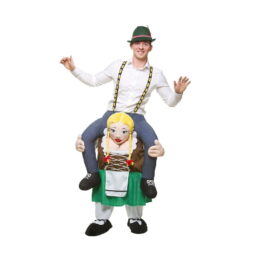 déguisement mascotte femme bavaroise fête de la bière oktoberfest