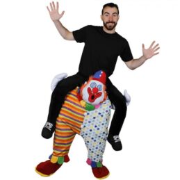 déguisement mascotte clown riding