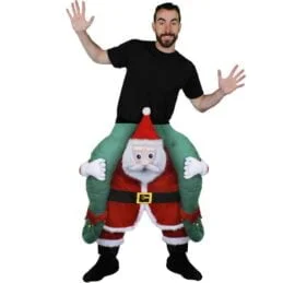 déguisement mascotte père noel riding