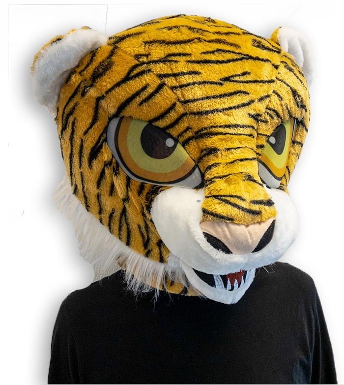 déguisement mascotte tête de tigre