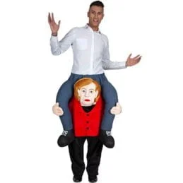 Déguisement mascotte Angela Merkel